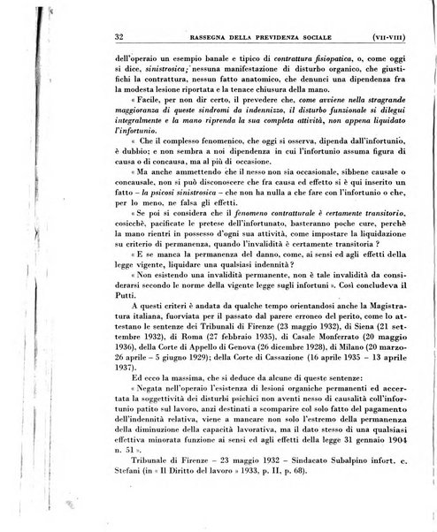 Rassegna della previdenza sociale assicurazioni e legislazione sociale, infortuni e igiene del lavoro