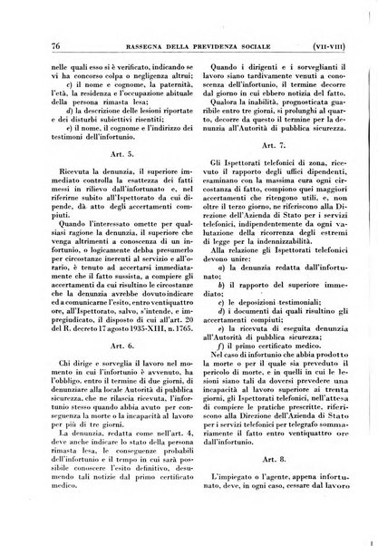 Rassegna della previdenza sociale assicurazioni e legislazione sociale, infortuni e igiene del lavoro