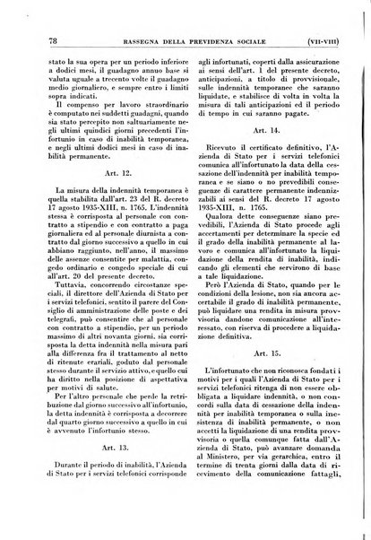 Rassegna della previdenza sociale assicurazioni e legislazione sociale, infortuni e igiene del lavoro