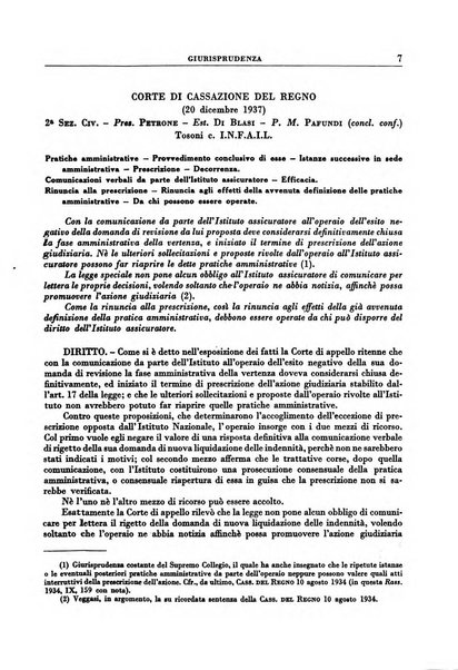 Rassegna della previdenza sociale assicurazioni e legislazione sociale, infortuni e igiene del lavoro