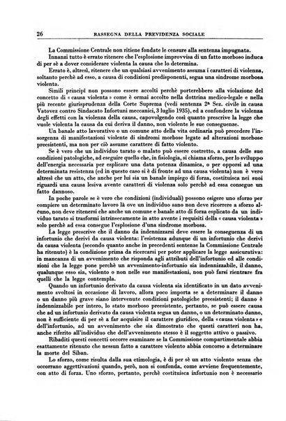 Rassegna della previdenza sociale assicurazioni e legislazione sociale, infortuni e igiene del lavoro