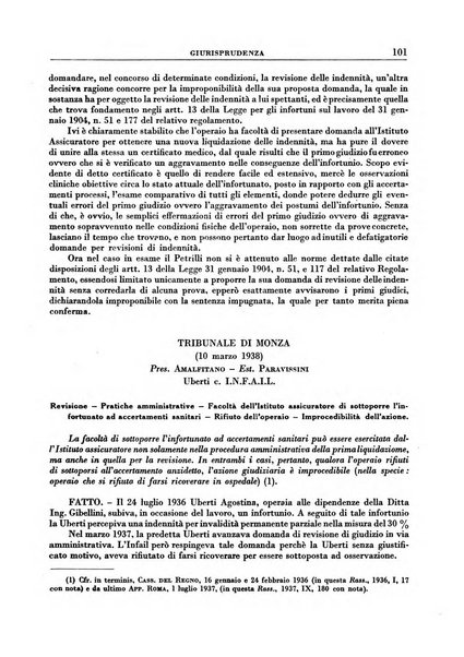 Rassegna della previdenza sociale assicurazioni e legislazione sociale, infortuni e igiene del lavoro