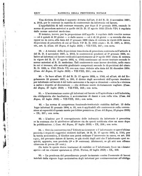 Rassegna della previdenza sociale assicurazioni e legislazione sociale, infortuni e igiene del lavoro