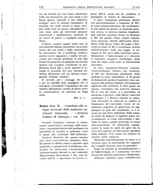 Rassegna della previdenza sociale assicurazioni e legislazione sociale, infortuni e igiene del lavoro