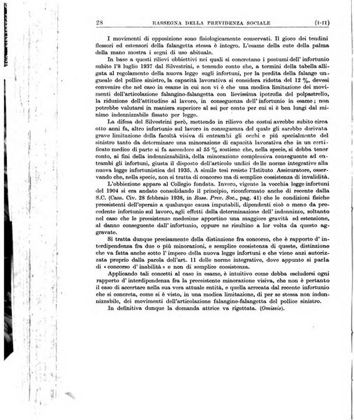 Rassegna della previdenza sociale assicurazioni e legislazione sociale, infortuni e igiene del lavoro