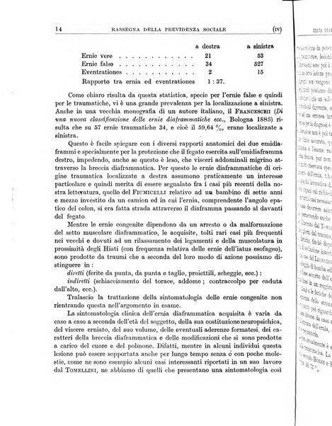 Rassegna della previdenza sociale assicurazioni e legislazione sociale, infortuni e igiene del lavoro