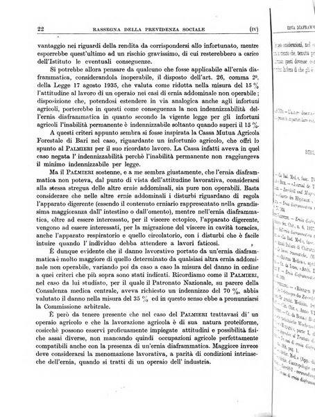 Rassegna della previdenza sociale assicurazioni e legislazione sociale, infortuni e igiene del lavoro