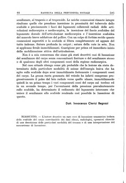 Rassegna della previdenza sociale assicurazioni e legislazione sociale, infortuni e igiene del lavoro