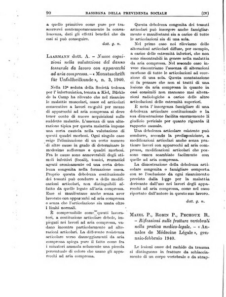 Rassegna della previdenza sociale assicurazioni e legislazione sociale, infortuni e igiene del lavoro