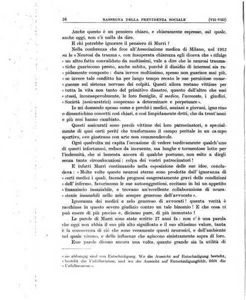 Rassegna della previdenza sociale assicurazioni e legislazione sociale, infortuni e igiene del lavoro