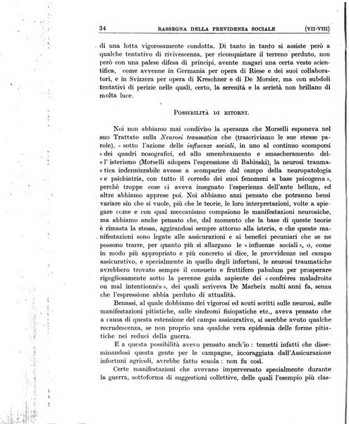 Rassegna della previdenza sociale assicurazioni e legislazione sociale, infortuni e igiene del lavoro