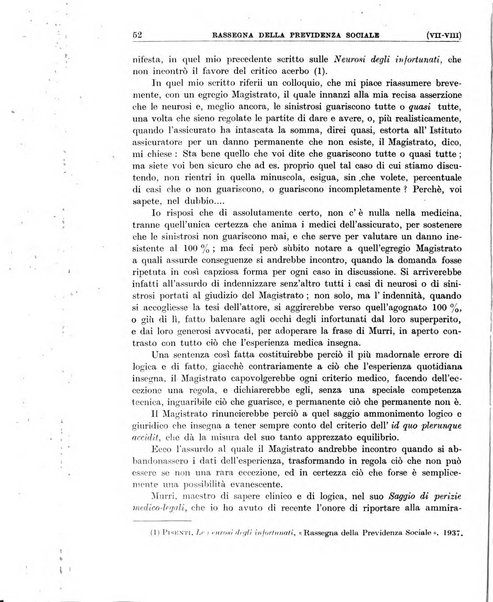 Rassegna della previdenza sociale assicurazioni e legislazione sociale, infortuni e igiene del lavoro