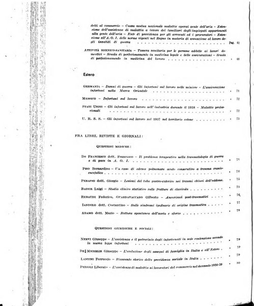 Rassegna della previdenza sociale assicurazioni e legislazione sociale, infortuni e igiene del lavoro