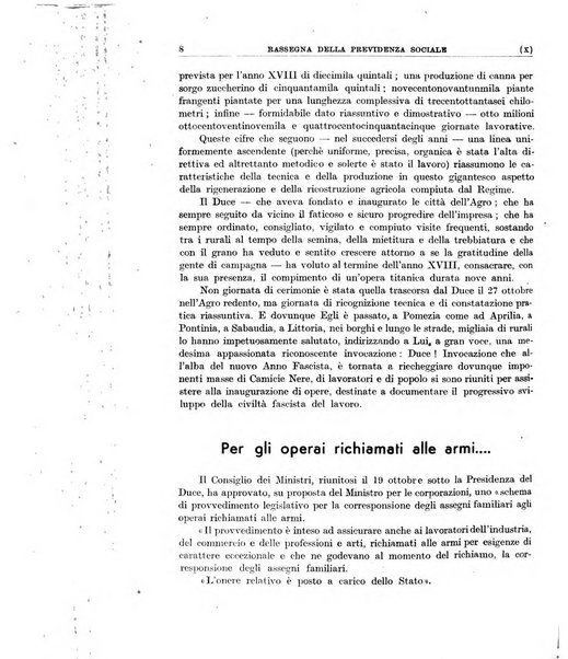 Rassegna della previdenza sociale assicurazioni e legislazione sociale, infortuni e igiene del lavoro