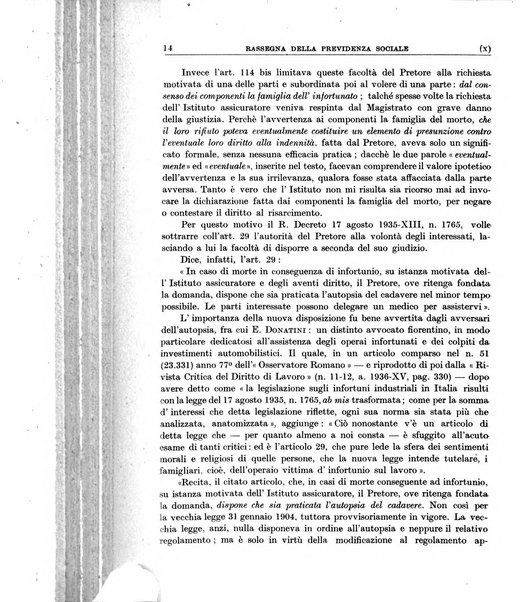 Rassegna della previdenza sociale assicurazioni e legislazione sociale, infortuni e igiene del lavoro