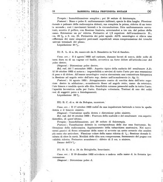 Rassegna della previdenza sociale assicurazioni e legislazione sociale, infortuni e igiene del lavoro