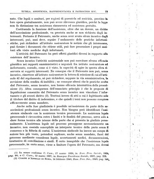 Rassegna della previdenza sociale assicurazioni e legislazione sociale, infortuni e igiene del lavoro