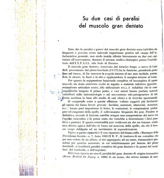 Rassegna della previdenza sociale assicurazioni e legislazione sociale, infortuni e igiene del lavoro