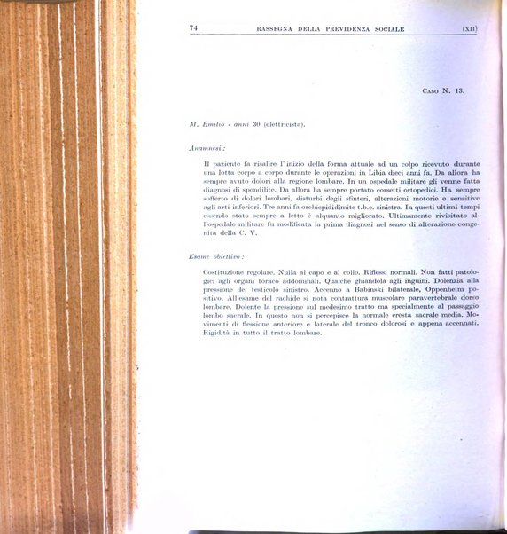 Rassegna della previdenza sociale assicurazioni e legislazione sociale, infortuni e igiene del lavoro