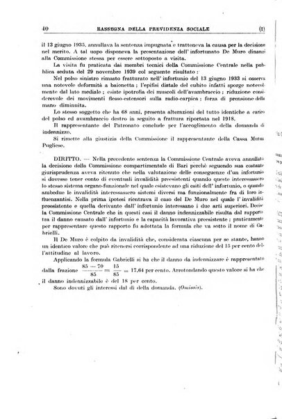 Rassegna della previdenza sociale assicurazioni e legislazione sociale, infortuni e igiene del lavoro