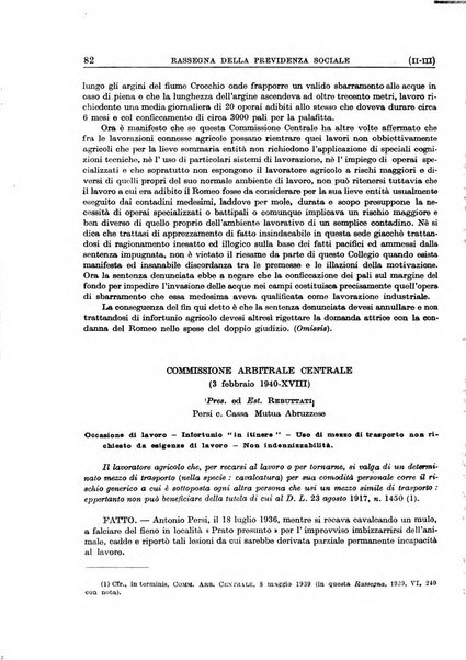 Rassegna della previdenza sociale assicurazioni e legislazione sociale, infortuni e igiene del lavoro