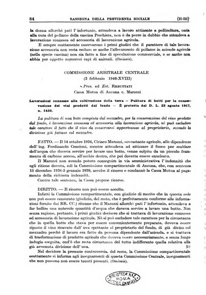 Rassegna della previdenza sociale assicurazioni e legislazione sociale, infortuni e igiene del lavoro