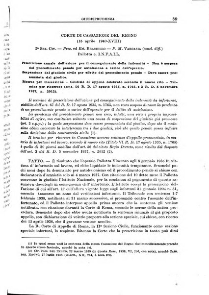 Rassegna della previdenza sociale assicurazioni e legislazione sociale, infortuni e igiene del lavoro