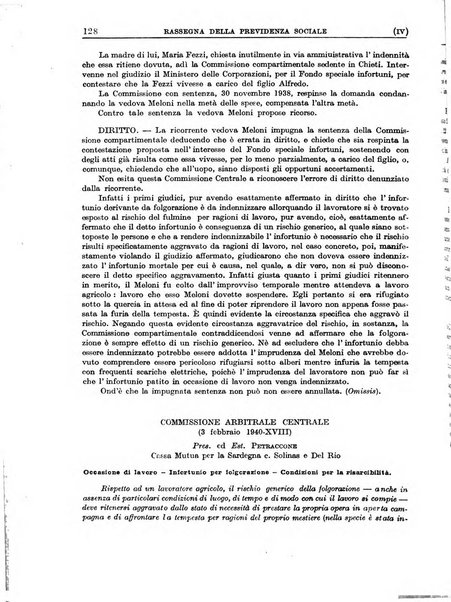 Rassegna della previdenza sociale assicurazioni e legislazione sociale, infortuni e igiene del lavoro