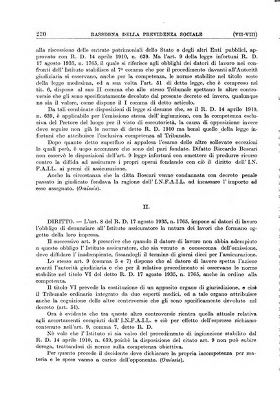 Rassegna della previdenza sociale assicurazioni e legislazione sociale, infortuni e igiene del lavoro