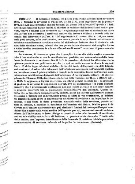 Rassegna della previdenza sociale assicurazioni e legislazione sociale, infortuni e igiene del lavoro