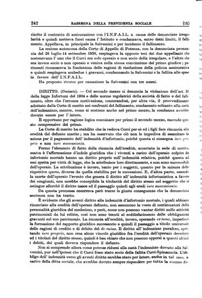 Rassegna della previdenza sociale assicurazioni e legislazione sociale, infortuni e igiene del lavoro