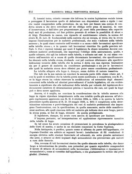 Rassegna della previdenza sociale assicurazioni e legislazione sociale, infortuni e igiene del lavoro