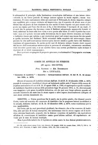 Rassegna della previdenza sociale assicurazioni e legislazione sociale, infortuni e igiene del lavoro