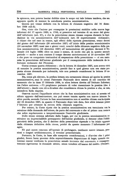 Rassegna della previdenza sociale assicurazioni e legislazione sociale, infortuni e igiene del lavoro