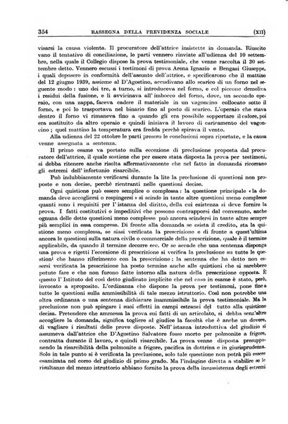 Rassegna della previdenza sociale assicurazioni e legislazione sociale, infortuni e igiene del lavoro