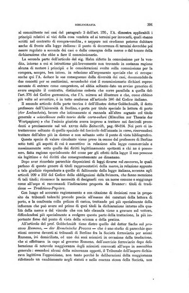 Rassegna di diritto commerciale italiano e straniero raccolta internazionale di dottrina, giurisprudenza e legislazione commerciale comparata