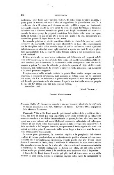 Rassegna di diritto commerciale italiano e straniero raccolta internazionale di dottrina, giurisprudenza e legislazione commerciale comparata