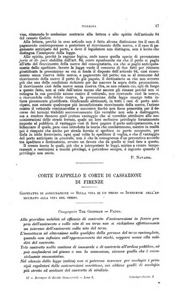 Rassegna di diritto commerciale italiano e straniero raccolta internazionale di dottrina, giurisprudenza e legislazione commerciale comparata