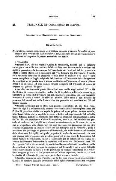 Rassegna di diritto commerciale italiano e straniero raccolta internazionale di dottrina, giurisprudenza e legislazione commerciale comparata