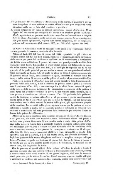 Rassegna di diritto commerciale italiano e straniero raccolta internazionale di dottrina, giurisprudenza e legislazione commerciale comparata