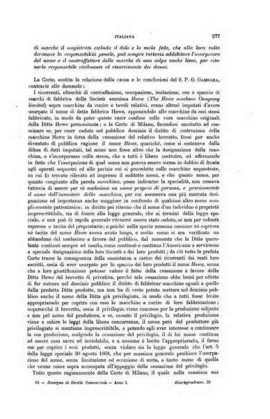 Rassegna di diritto commerciale italiano e straniero raccolta internazionale di dottrina, giurisprudenza e legislazione commerciale comparata