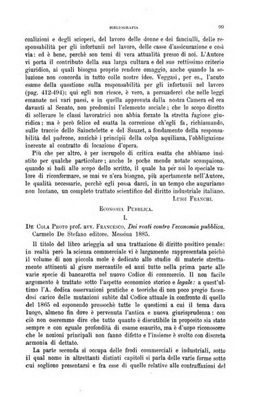 Rassegna di diritto commerciale italiano e straniero raccolta internazionale di dottrina, giurisprudenza e legislazione commerciale comparata