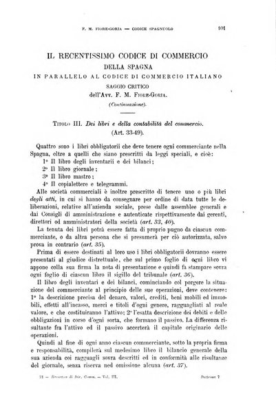 Rassegna di diritto commerciale italiano e straniero raccolta internazionale di dottrina, giurisprudenza e legislazione commerciale comparata