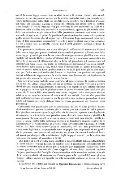 Rassegna di diritto commerciale italiano e straniero raccolta internazionale di dottrina, giurisprudenza e legislazione commerciale comparata