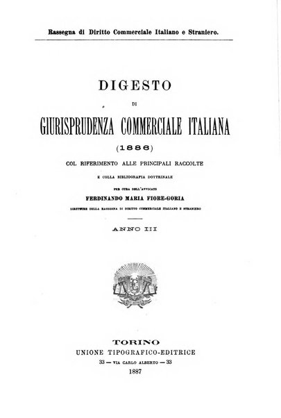 Rassegna di diritto commerciale italiano e straniero raccolta internazionale di dottrina, giurisprudenza e legislazione commerciale comparata