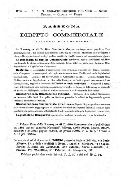 Rassegna di diritto commerciale italiano e straniero raccolta internazionale di dottrina, giurisprudenza e legislazione commerciale comparata