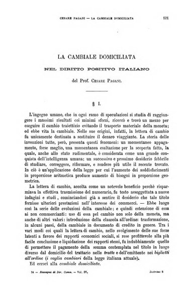 Rassegna di diritto commerciale italiano e straniero raccolta internazionale di dottrina, giurisprudenza e legislazione commerciale comparata