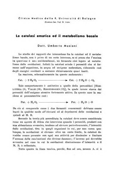 Rassegna di fisiopatologia clinica e terapeutica