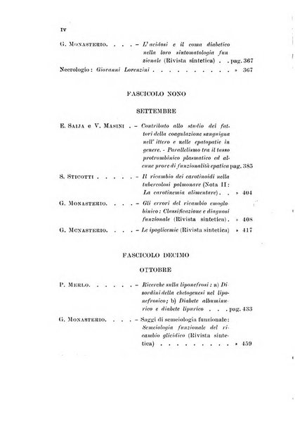 Rassegna di fisiopatologia clinica e terapeutica