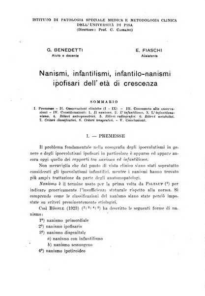 Rassegna di fisiopatologia clinica e terapeutica